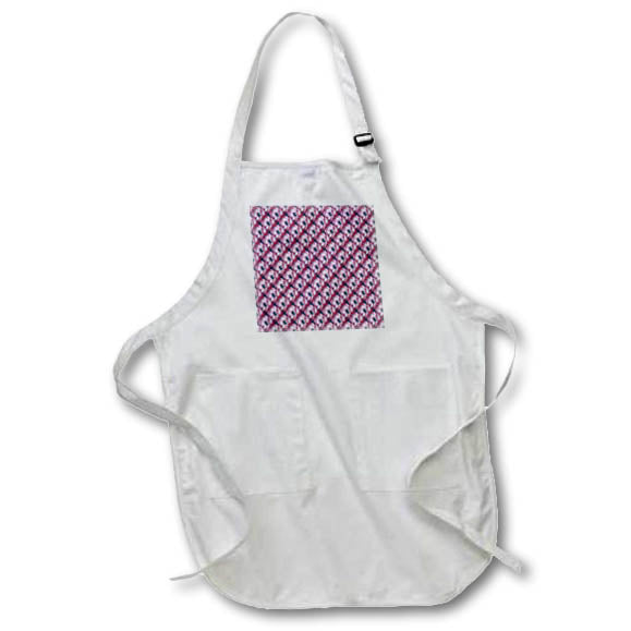 Apron - Artistic Pink Anemone Flower Vector Repeat Pattern Vector Art - Anemone Pattern