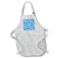 Apron - Two Kisses Collided Lip Boyish Blue Lips Pattern Pattern - Lipstick Kisses