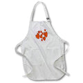 Apron - Cute Hearts Hand Drawn Orange Romantic Doodle Pattern - Heart Pattern