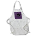 Apron - Cute With A Dark Side Gothic Valentine Vector Art - Lipstick Kiss