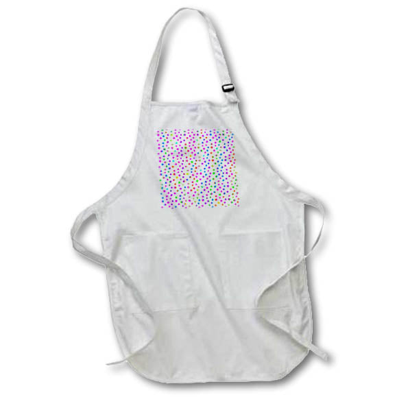 Apron - Bright Rainbow Color Dots Pattern Patterns