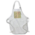Apron - Orange and Green Image Of Sparkle Gems Giraffe Print Pattern Patterns