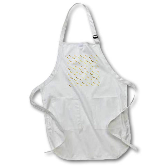 Apron - Modern Image of Gold High Heel Shoes Pattern Patterns