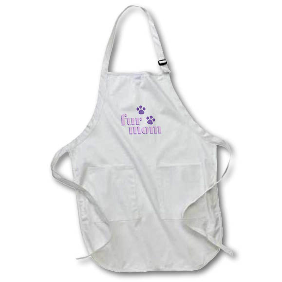 Apron - Fur Mom Purple Funny Sayings