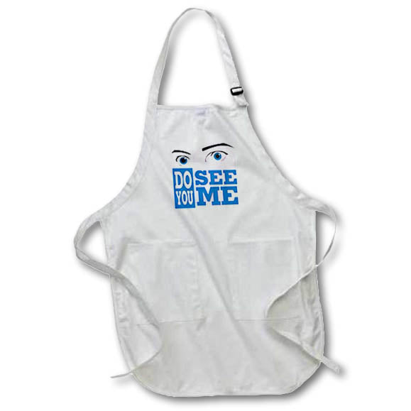 Apron - Image of Eyes with Words DoYou See Me – Charisma