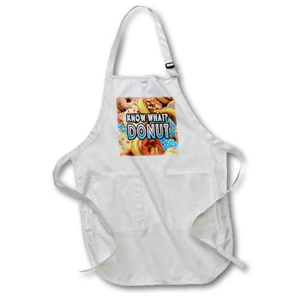 Apron - Image of Words Know What Donut with Donut Background – Food