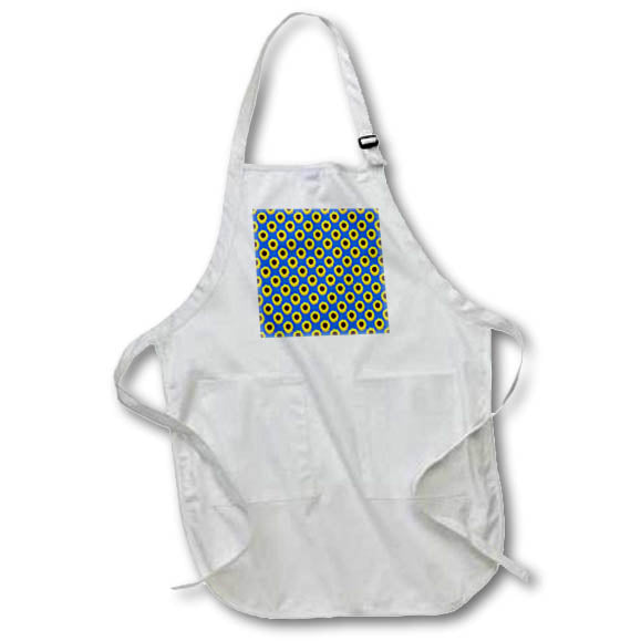 Apron - Energizing Yellow Sunflower Polka Dot Pattern Pattern - Sunflowers