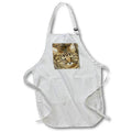 Apron - Cute Tabby Looking Upwards Artistic Pencil Sketch Pencil Sketch - Abstract Art