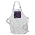 Apron - Radial Pattern In Violet and Yellow Digital Art - Art Deco Radial Pattern