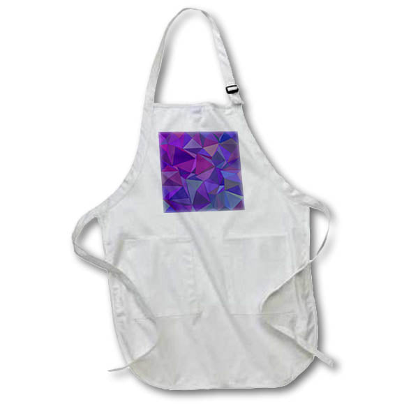Apron - Purple irregular triangle mosaic Zydd - Triangle Backgrounds