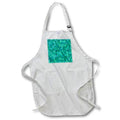Apron - Teal color hexagon mosaic design Zydd - Hexagonal Backgrounds