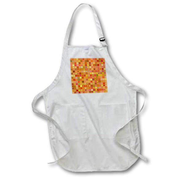 Apron - Orange color square mosaic background design Zydd - Square Backgrounds