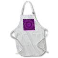 Apron - Purple stone mosaic mandala pattern Zydd - Floral Mandalas