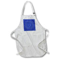 Apron - Blue petal mosaic mandala pattern Zydd - Floral Mandalas