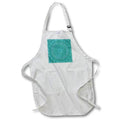 Apron - Turquoise gravel mosaic mandala Zydd - Floral Mandalas