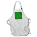 Apron - Green abstract flower kaleidoscope mandala Zydd - Floral Mandalas