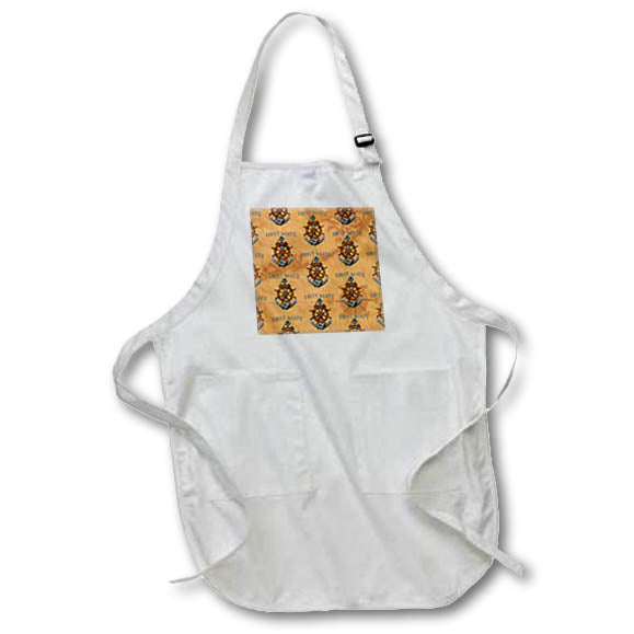 Apron - Pattern of First Mate anchors and nautical ship wheels. Creative Studios – Sailing