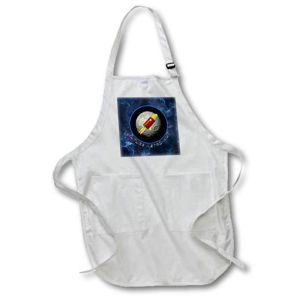 Apron - Cute Future Astronaut with rocket in outer space. Creative Studios – Space