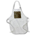 Apron - Modern Black and Image Of Gold Leaf Pattern Patterns