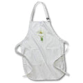 Apron - Image of a White Flower 3dRose-Spring Flower