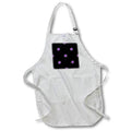 Apron - Glam Purple Image Of Glitter and Black Dots Pattern Geometric Patterns