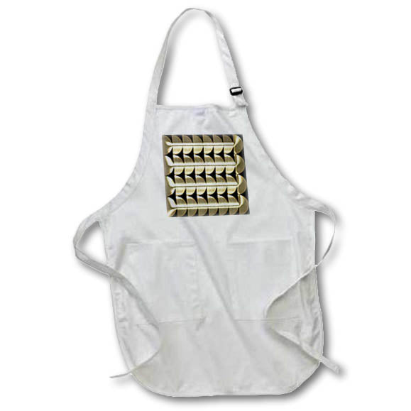 Apron - Modern Image Of Gold Half Circle Pattern Geometric Patterns