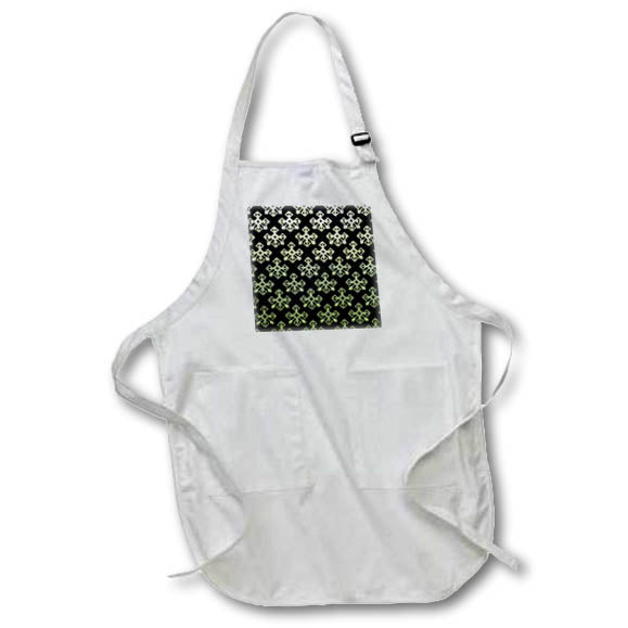 Apron - Modern Yellow and Black Diamond Aztec Pattern Geometric Patterns