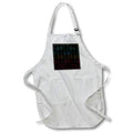 Apron - Green Aqua Yellow Red Black Joining Boxes Geometric Pattern Geometric Patterns