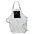 Apron - Yellow Blue Lines and Dots Pattern Geometric Patterns
