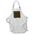 Apron - Black and Image Of Gold Ornamental Octagon Pattern Geometric Patterns