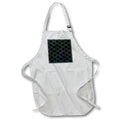 Apron - Green and Aqua Basket Weave Pattern Geometric Patterns