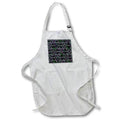 Apron - Green Purple Aqua Aztec Diamond Pattern Geometric Patterns