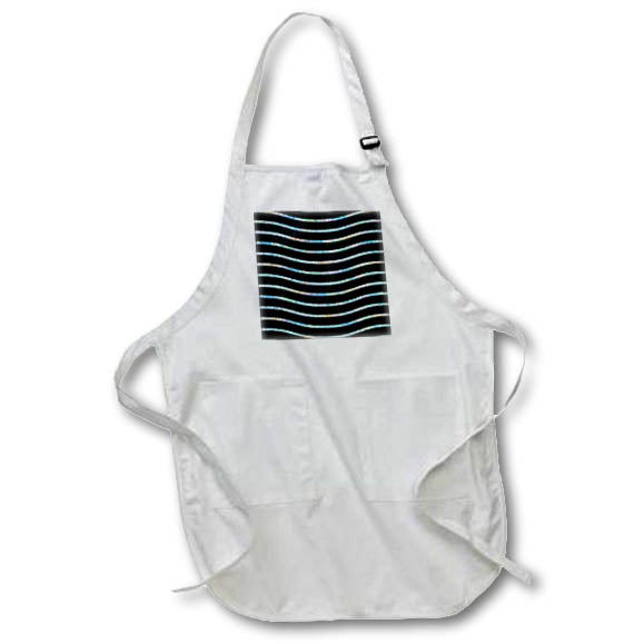 Apron - Pink, Blue, Yellow Pastel Colors Wavy Lines Pattern Geometric Patterns