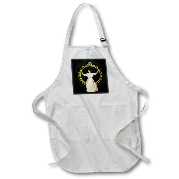 Apron - Magic Lantern Sing Along Around Me Honey Hand Colored DeWitt Magic Lantern Slides