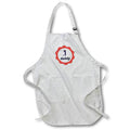 Apron - Sweet Greetings for Fathers Day with a Text of No.1 Daddy 3dRose-Fathers Day Greetings