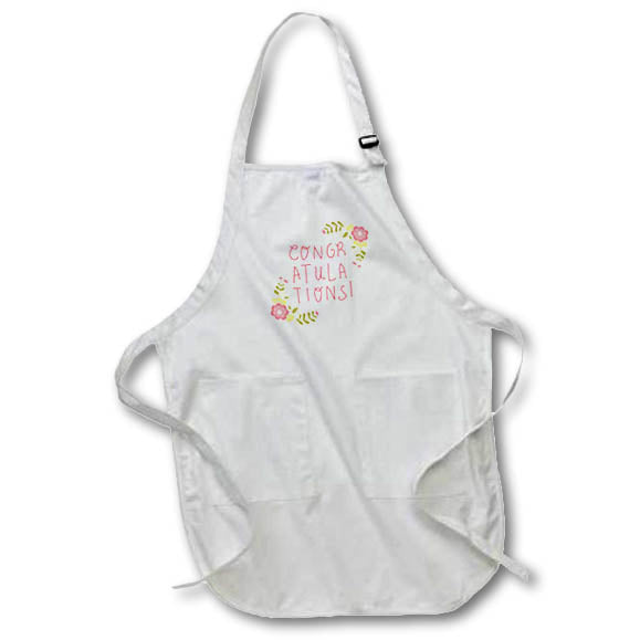 Apron - Congratulations Greeting Gift Rosette - Greetings