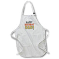 Apron - Happy Birthday Greeting Gift for Dad Rosette - Greetings