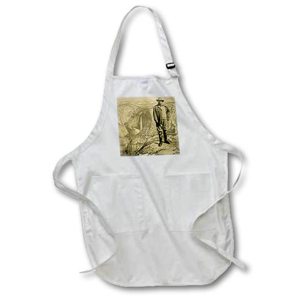Apron - Magic Lantern Slide Keystone President Teddy Roosevelt in Ysoemite Magic Lantern Slides