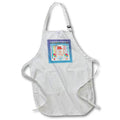 Apron - Image of 56th Birthday Tag, Cupcake, Candle, Balloons, Gift, Streamer Birthday Design