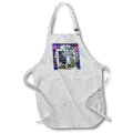 Apron - Unique Night Sky Forrest Animals Monogram Initial N Monograms