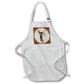 Apron - Pretty Image Of Copper Gold Pink Floral Monogram Initial Y Monograms