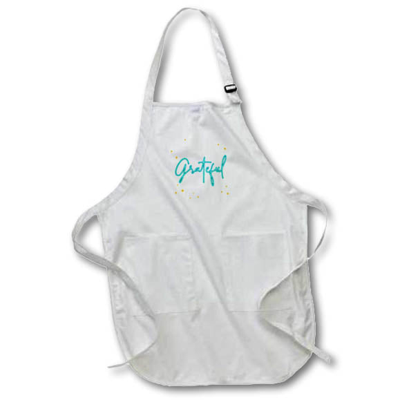 Apron - Neon Grateful Self Motivation Quotes 3dRose-Inspirational quotes