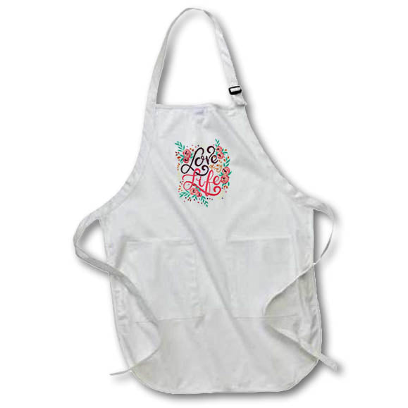 Apron - Love Of My Life Love Quotes 3dRose-Love quotes