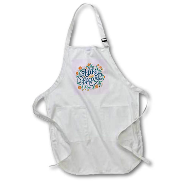 Apron - Take My Heart Love Quotes 3dRose-Love quotes