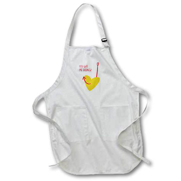 Apron - You Got Me Hooked Love Quotes 3dRose-Funny quotes