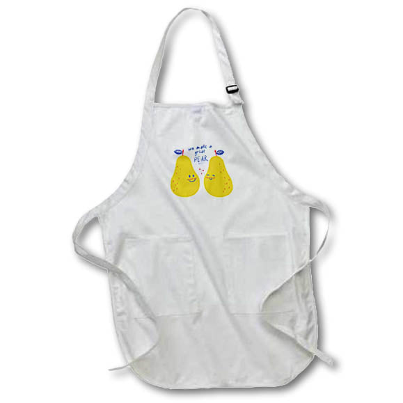 Apron - We Make A Great Pear Friendship Quotes 3dRose-Funny quotes