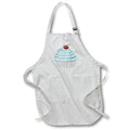 Apron - Cute Blue Cupcake With A Cherry On Top Illustration Cute Illustrations