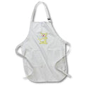 Apron - Cute Yellow Baking Chef Bear With A Party Cake Illustration Cute Illustrations