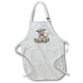 Apron - Cute Beige Smiling Chubby Baby Giraffe Illustration Cute Illustrations