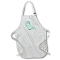 Apron - Green and White Stripe Concha Seashell Illustration Cute Illustrations
